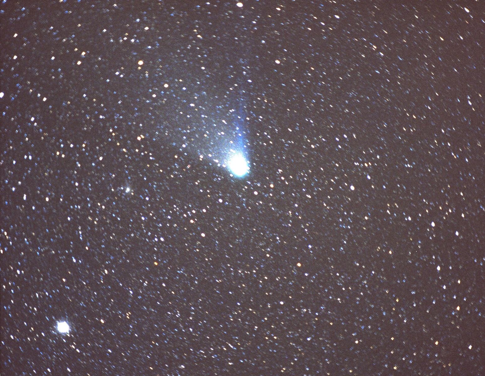 La comète de Halley photographiée en 1986 depuis l’observatoire aéroporté Kuiper de la NASA