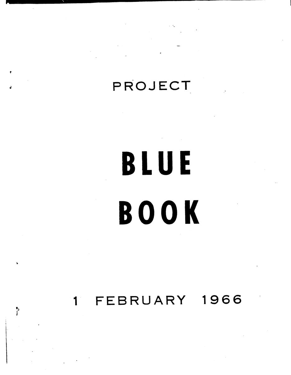 Première page d’une synthèse statistique du Project Blue Book de l’US Air Force