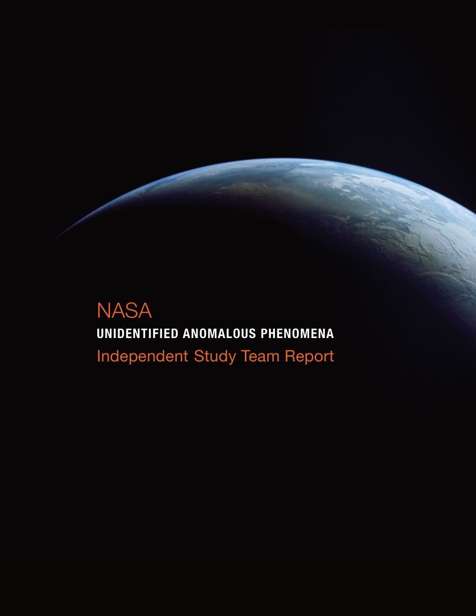 Couverture du rapport de l’équipe d’étude indépendante de la NASA sur les UAP, septembre 2023