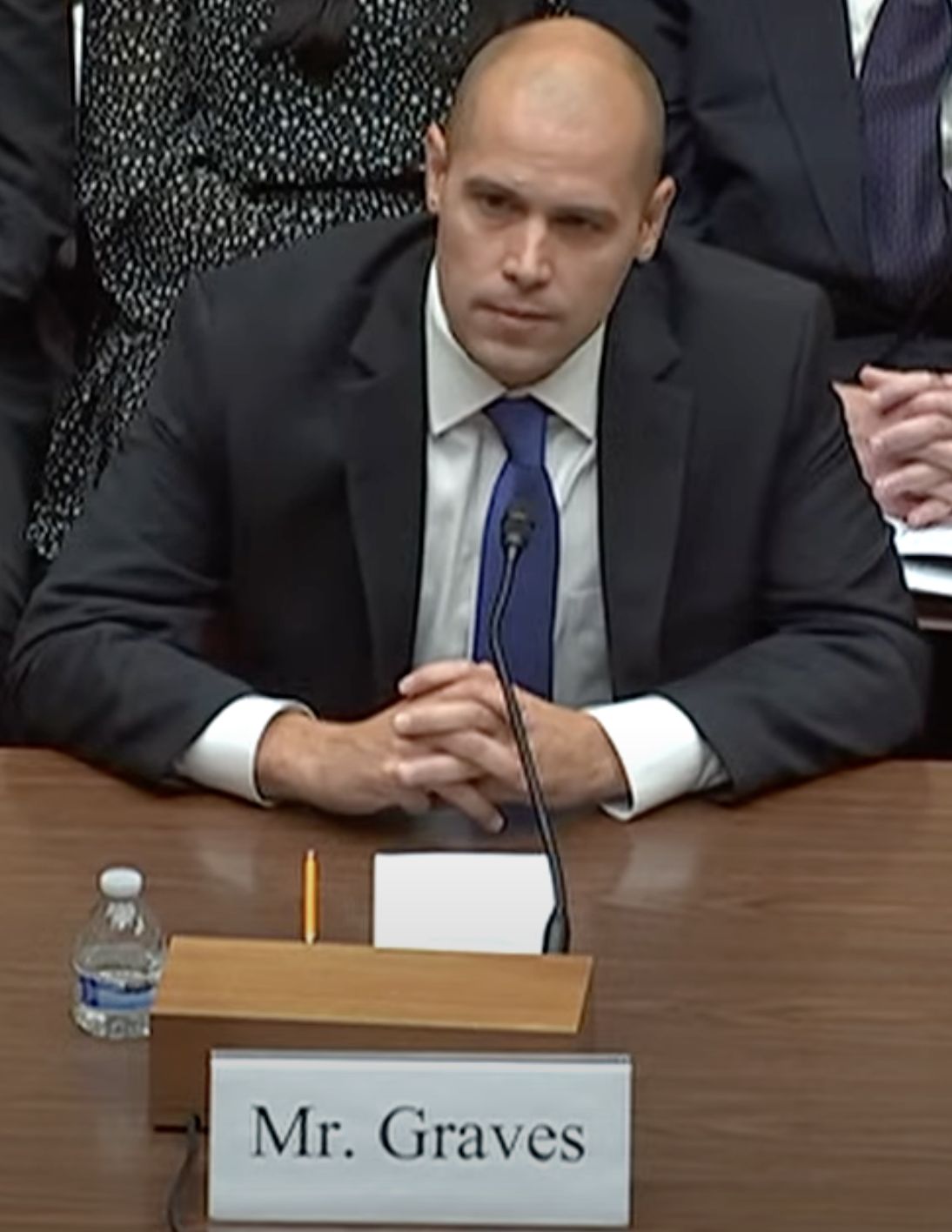 L’ancien pilote de l’US Navy Ryan Graves lors de l’audition du Congrès sur les UAP, 26 juillet 2023